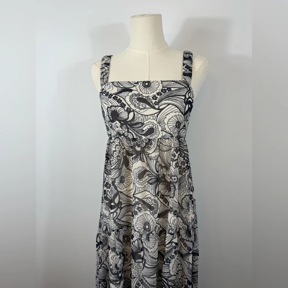 New! Ted Baker Adlinah‎ Square Neck Sleeveless Midi Dress Size 1 US 4 $395 - Picture 5 of 8